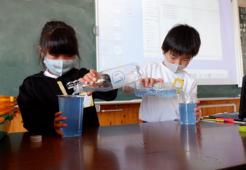 １年算数 かさくらべ 美濃加茂市立加茂野小学校