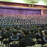 3年生に向けた感謝の合唱（2月27日）