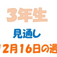 １２月１６日の週の見通し