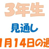 １月１４日の週の見通し