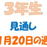 １月２０日の週の見通し