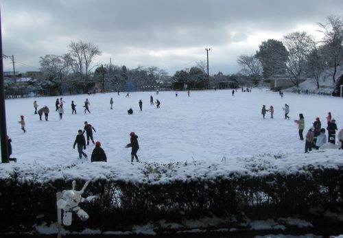 雪が解けなうちに、早く！